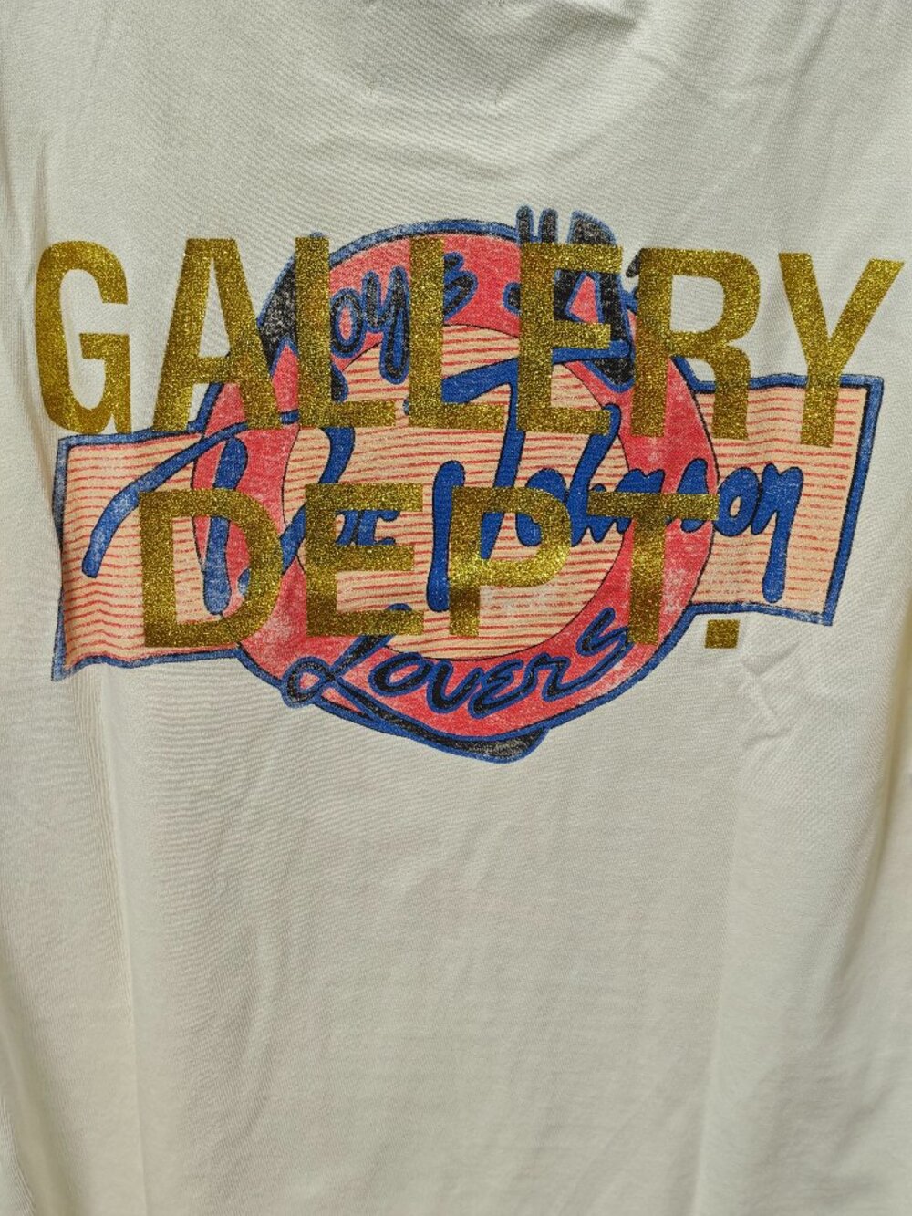 Cream Gallery Dept Doc Johnson Print T‑Shirt, Small - Picture 6 of 7